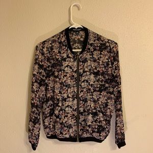 Floral Bomber Jacket